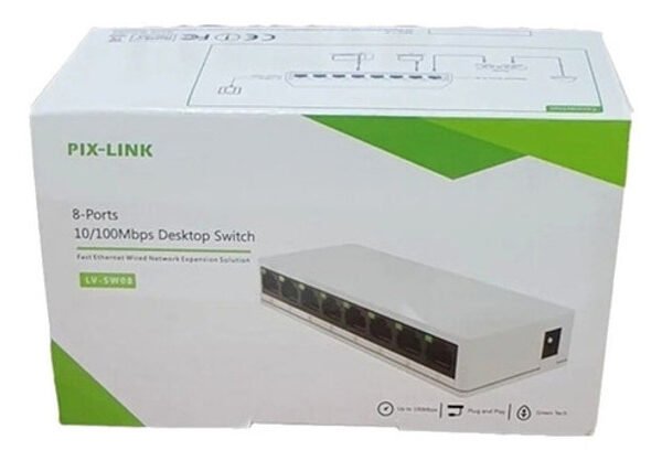 Pix Link Switch 8 Ports 10/100 MBPS