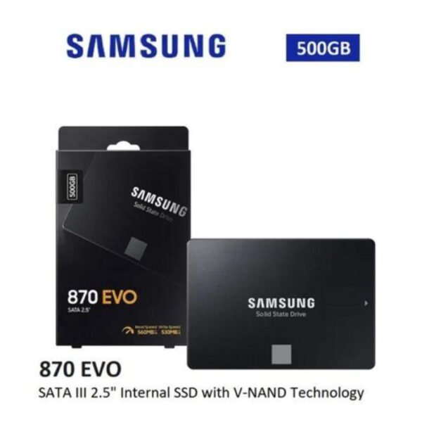 Samsung QVO 870 Disque dur SSD 500GB pour pc gamer & pc portable 2.5 - Original